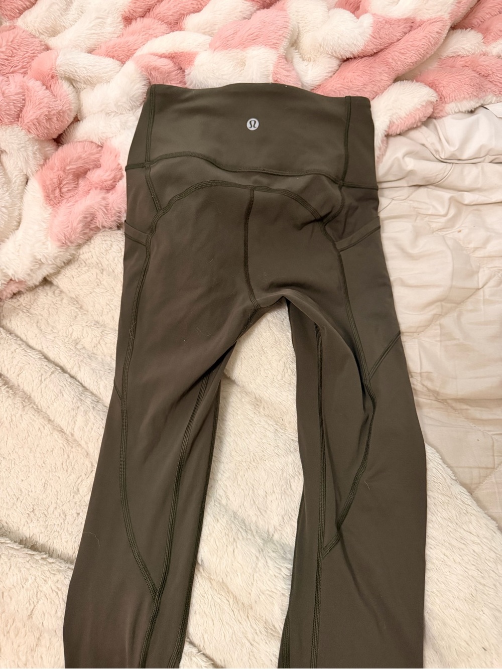lululemon athletica Olive Green High-Rise Leggings